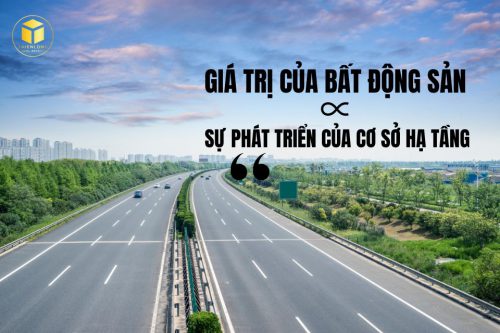 Giá trị của Bất Động Sản tỷ lệ thuận với sự phát triển Cơ Sở Hạ Tầng