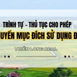 Trình tự, thủ tục cho phép chuyển mục đích sử dụng đất