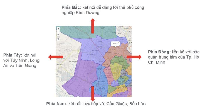 Vị trí là lợi thế đặc biệt cho thấy tiềm năng bất động sản Khu Tây Sài Gòn