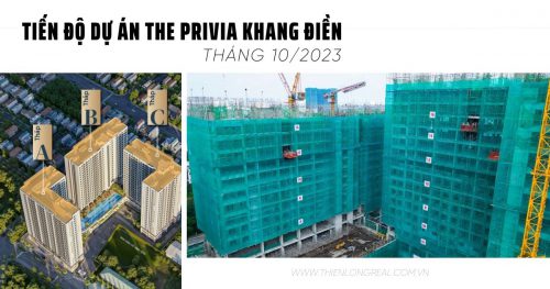 Cập nhật tiến độ xây dựng The Privia Khang Điền tháng 10/2023